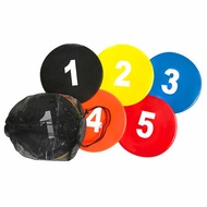 Thickened Football Training Equipment Digital Marker Flat Disc Landmark Obstacle Childrens Physical