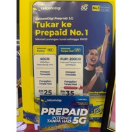 CelcomDigi Prepaid Edisi Biru Celcom simcard 5G CelcomDigi edisi biru simkad celcom prepaid