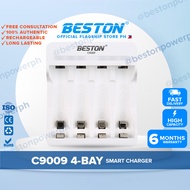【COD】 Beston C9009 4-Bay Battery Charger for AA / AAA Rechargeable Battery