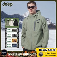 JEEP SPIRIT Men's Lightweight Waterproof Mountaineering Jacket