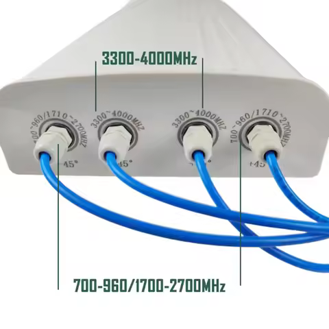 4x4 MIMO Long-Distance WiFi Antenna 5G 4G LTE UWB 698-4000MHz Compatible with AT&T Verizon T-Mobile 