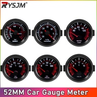 2“52mm 1-8 Cylinders Car Water Temp Gauge Meter Universal Car LED Smoke Len Boost Meter PSI Bar Auto