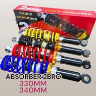 ABSORBER ADJUSTABLE 2BRO EX5 RXZ KRISS WAVE125 SRL110 FUTURE DASH 330MM ABSORBER SUSPENSION APIDO ES