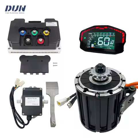 QS120 2000W 70H Mid Drive Motor Kit with FarDriver ND72340 Controller Display and Foot Pedal for Ele