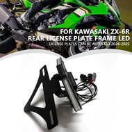 For kawasaki ZX-6R Motorcycle Accessories License Plate Holder LED Light Tail Tidy Fender Eliminator