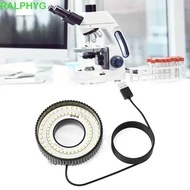 RALPHYG Microscope Lamp, Adjustable Brightne White LED Microscope LED Light, Fill Light USB Powered 