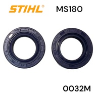 STIHL MS180 180 อะไหล่เลื่อยโซ่ ชุด ซีลข้อเหวี่ยง ซ้าย - ขวา เลื่อยโซ่สติลเล็ก 0032M