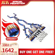 HMD Big Sale Titanium Exhaust System Performance Catback for BMW M3 M4 G80 G82 3.0T Muffler With Val
