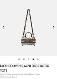 Dior outlet mini book tote