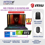 MSI Cyborg 15 B13WFKG-680 15.6'' FHD Gaming Laptop ( i7-13620H, 16GB, 1TB SSD, RTX5060 8GB, W11 )