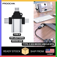 Proocam O-102 Type-C IOS Micro USB 3.0 OTG for Phone pad laptop MAC