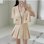 Classy Suit Short Skirt Set [686] Korean Style Spring Summer INS Jacket Girls Bonchu