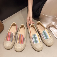 2 Colors french styleBucket Shoes Women Spring Autumn All-Match Breathable Flat Peas Shoes Casual La