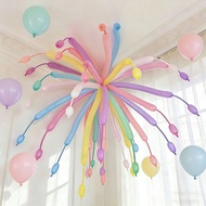 Fireworks Long Balloon Dopamine Atmosphere Decoration Birthday Party Goddess Festival Balloon Decora