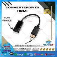 DP to HDMI Female Connector High Quality DisplayPort to HDMI Converter Cable/