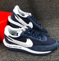 🔥Fragment Design x Sacai x Nike LDWaffle Blackened Blue 黑藍解構低幫華夫運動波鞋