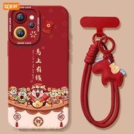 Immediately Rich Suitable for oppoReno15 Phone Case reno14pro New Style 13 God of Wealth reno12 Year