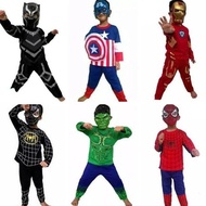 Best Sales Supercaptain America Spiderman Iron Hulk Bp Children's Clothes Costume Best