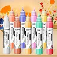 LOOKSHOW 30ml 3D Stereoscopic Outline Acrylic Paint Pen Waterproof Sun Resistant Glass Painting DIY 