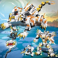 Compatible With Lego Building Blocks Phantom Ninjago Four Holy Beasts White Tiger Suzaku Candle Drag