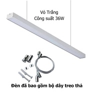Đèn Thả Văn Phòng showroom Đèn Led Thả Máng Cao Cấp Khung Nhôm 1m2 - 36w Loại 1 bảo hành 12 tháng