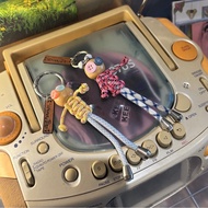 Miss button & mr knot bag charm || Coraline button eyes bag charm cute || Quirky button bag decorati