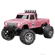 มินิ RC Monster Truck ของเล่นสําหรับเด็กแบบพกพาขนาดเล็ก 1:64 ขนาด RC รถยนต์พร้อมไฟสําหรับคริสต์มาสวั