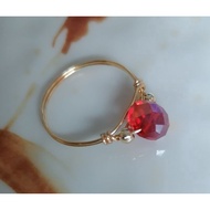 14k Gold Filled (Suasa) Cincin Kristal