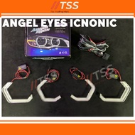 BMW Angel Ring Type Iconic Crystal Angel Eyes DRL Turning Signal Headlight 101mm Retrofit For M3 M4 