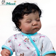 Mainan Boneka Simulasi Bayi Newborn Flexible Mirip Asli Bahan Silikon 