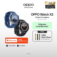 OPPO Watch X2 / Up to 120 Hours in Smart Mode / Upgraded Dual-Frequency GPS / Titanium Bezel / 1 Yea