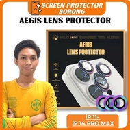 [Free Gift] MojoSkins Aegis Lens Tempered Glass Protector Titanium Brushed Metal Ring Protector - iP 13 Pro Max 12 iP 11