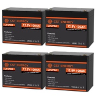 CST ENERGY แบตเตอรี่โซล่าเซลล์ แบตลิเธียม 48V 100AH ​​​​LiFePo แบตโซลาร์เซลล์ แบตเตอรี่12v มีการรับป