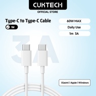 CUKTECH 60W MAX Charging Cable Type C to Type C 1m 0.5m