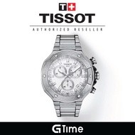 [Official Warranty] Tissot T141.417.11.031.00 Men's T-Race Chronograph Quartz Stainless Steel Strap Watch T1414171103100