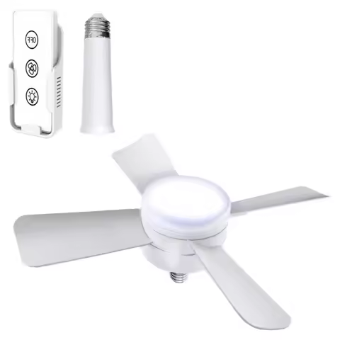 [NEW!N92R】 Portable Mini Fan Socket Mount Fan Light Bedroom Ceiling Fan With Light Bedroom Ceiling F
