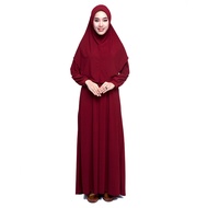 Jubah TANIA Muslimah Murah Hitam Wanita Perempuan Ironless Umrah Women Dress Plus Size S to 6XL