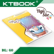 Package Of 5 Student Books 200 Pages 4 KTBOOK High-End Cups Cheap Price Five Colors White Paper Vnd 60 gsm - 200 Pages