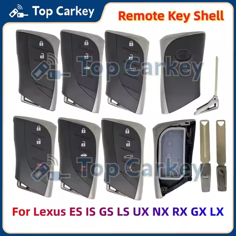 TopCarkey Replacement Remote Control Key Shell Case 2-4 Buttons for Lexus ES IS GS LS RC UX NX RX GX