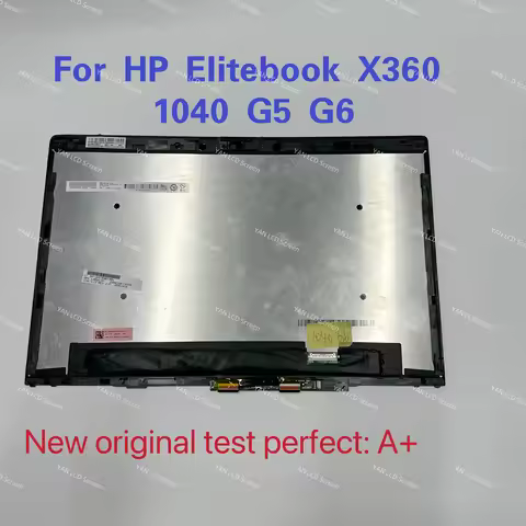 For HP Elitebook X360 1040 G5 G6 Touch LCD Screen Replacement Assembly With Frame L42962-001 L42311-