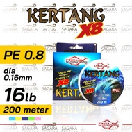 Senar PE Kertang X8 300 Meter PE Relix Nusantara - PE #0.8 - 200m PASTI ORI Promo Termurah