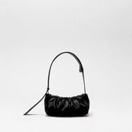 ALICE MARTHA ERIN MINI Black Color, Shirring Mini Shoulder Bag Trendy Daily Bag