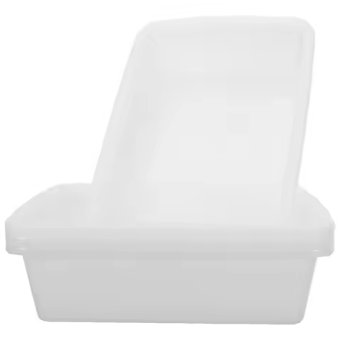 4Pcs Lab Rectangular Tray Chemical Resistant Plastic Sample Storage 9.5x6.7x2.6 Inch Spill Containme