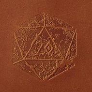 RPG Dice Potion Bag With Fantasy Dice Potion Flask Set: Tan Leather Double Potion Bag with Leather S