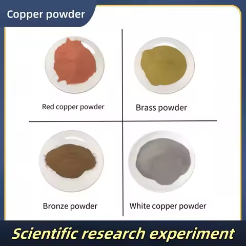 High purity ultra-fine purple red copper powder Brass powder bronze powder white copper powder scien