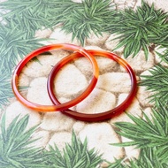 Super beautiful 4mm red ghostbag ring, size 54.2 - 54.7mm Svip New