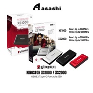 Kingston XS1000 / XS2000 500GB / 1TB / 2TB / 4TB USB3.2 Type-C Pocket Size Portable External SSD SXS