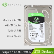 Seagate 2TB Internal Hard Disk Drive 7200 RPM SATA 6Gb/s 256MB Desktop HDD Cache 3.5" ST2000DM008 HDD For Computer Free Shipping Standard