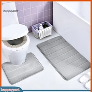 happaypart|  Memory Foam Bathroom Mat Quick-drying Bath Mat 4pcs Memory Foam Bath Mat Set Soft Micro