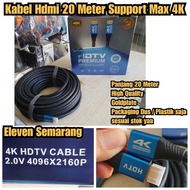 Support 4K 1080p Original HD MI Cable HDMI Cable 20 Meter 4K High quality HDMI to HDMI cable 20m HDM
